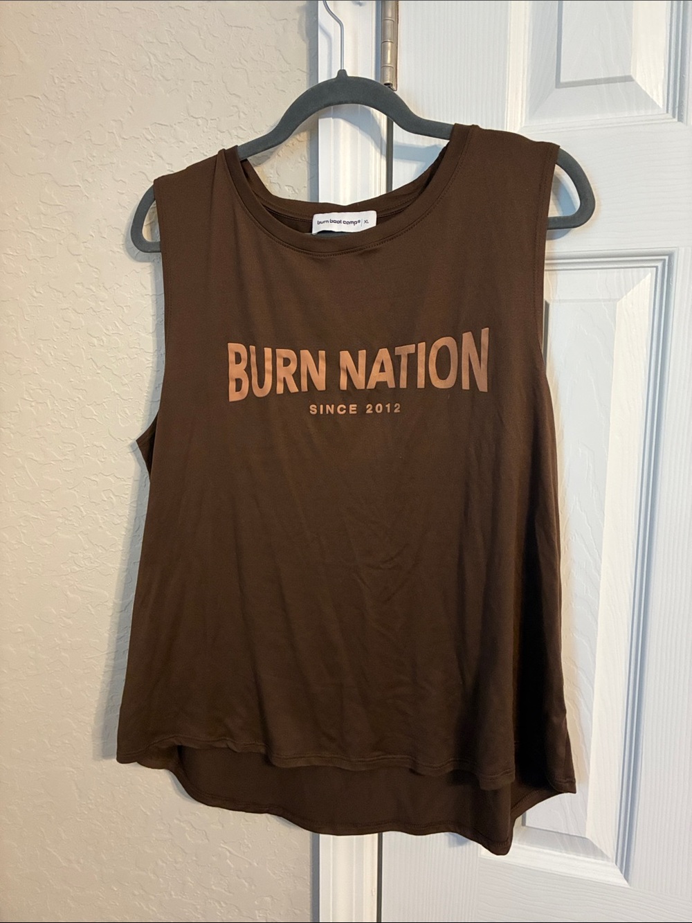 Burn Nation Brown Muscle Tee - Casual Women's Tank